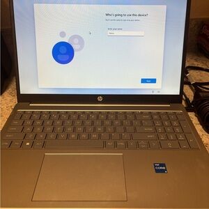 HP Silver Laptop with Intel Core Processor